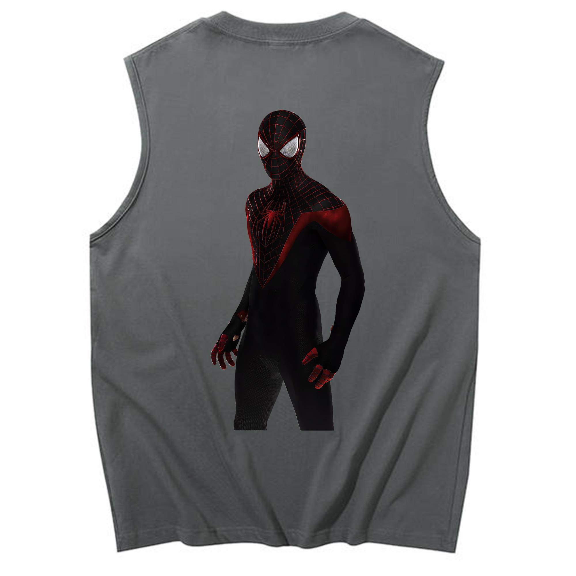 （画像用） Spider Man スパイダーマン コットン100％タンクトップ（背面プリント）